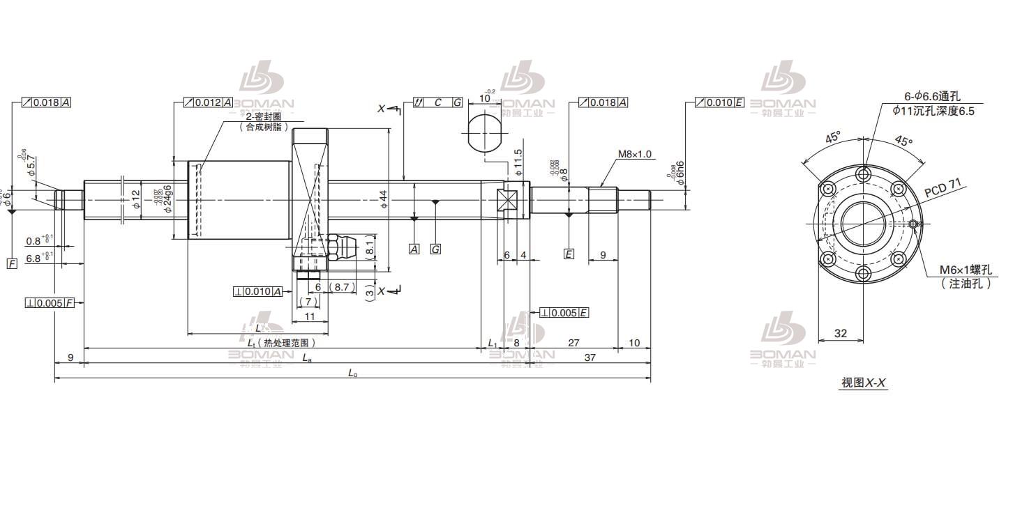 W3209SA-2Z-C5Z5-MA标准滚珠丝杠