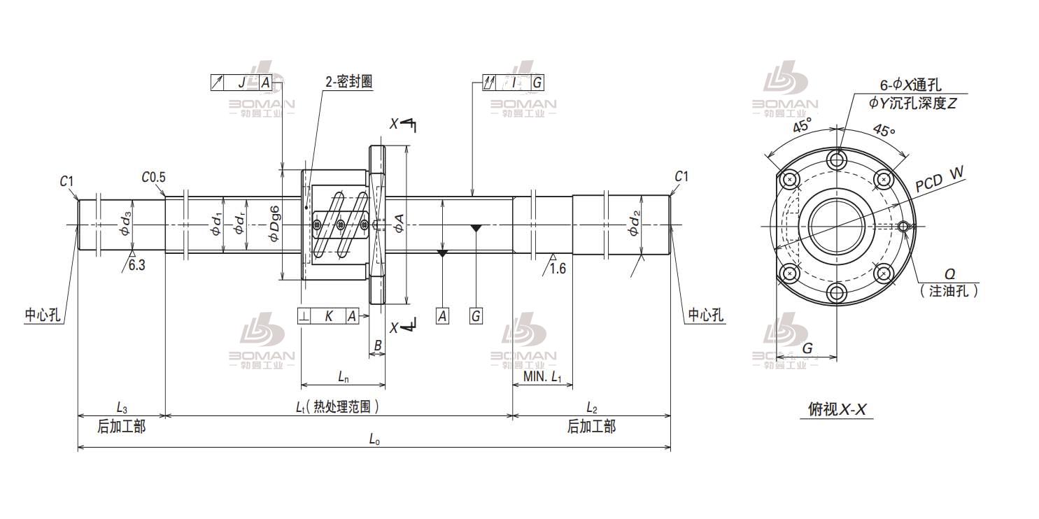 W3215SS-1P-C5Z5-NSK MS系列滚珠丝杠