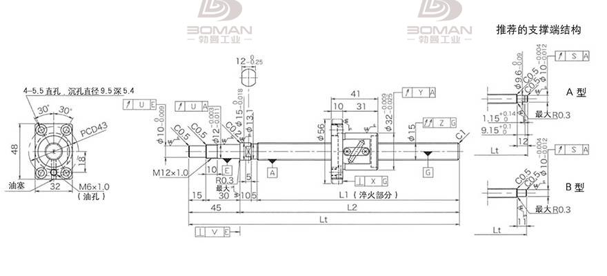 KURODA GP1504DS-BALR-0600B-C3S 黑田精工丝杆如何