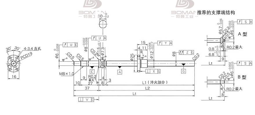 KURODA DP0801JS-HDNR-0260B-C3F 黑田丝杆是哪个国家品牌
