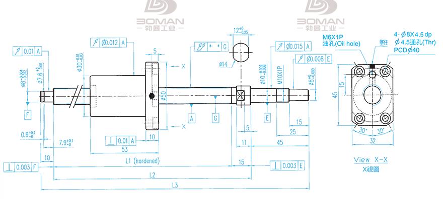 TBI XSVR01210B1DGC5-280-P1 TBI台湾丝杆