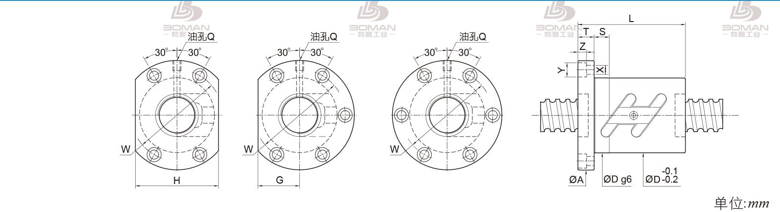 PMI FSWC2505 pmi银泰丝杆