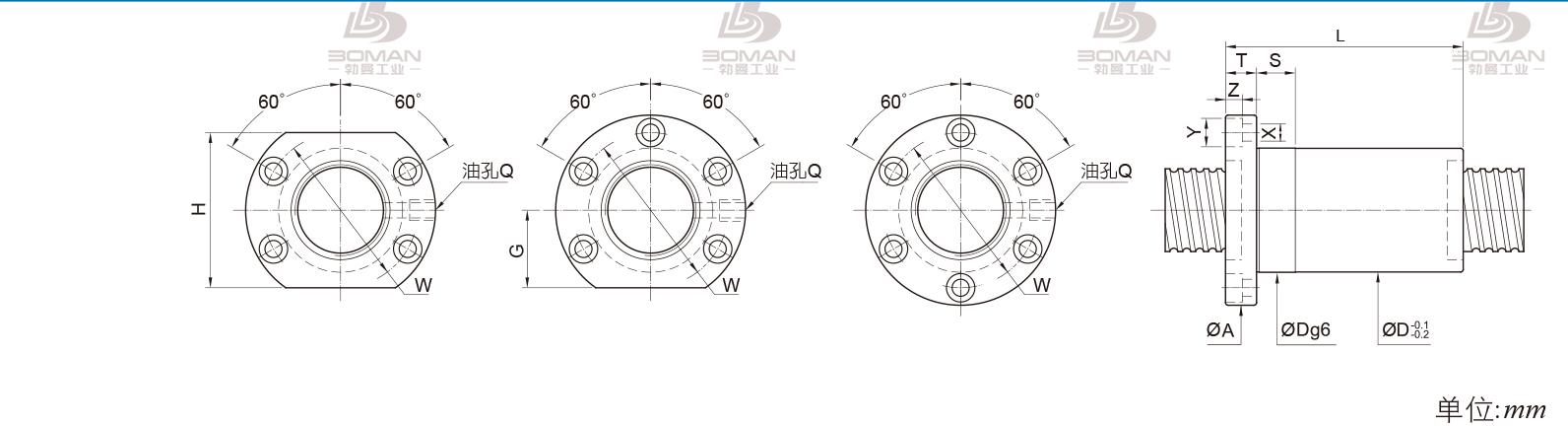 PMI FOIC4005 pmi左牙丝杆