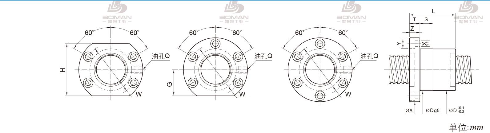 PMI FSIC3210-3 精密pmi丝杠批发