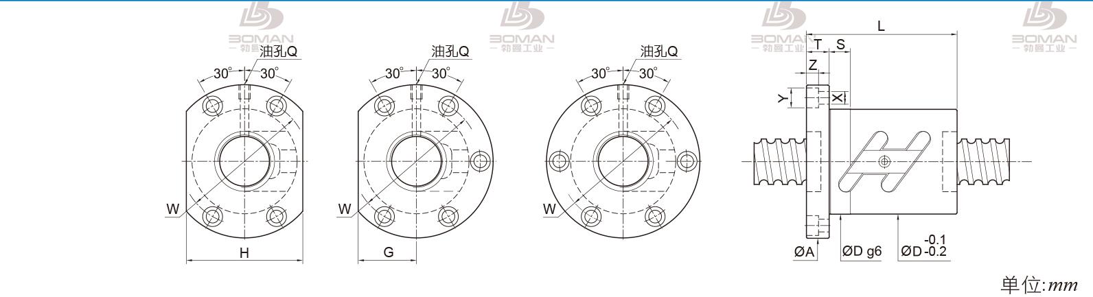 PMI FSWC4010-3.5 pmi丝杆中国官网