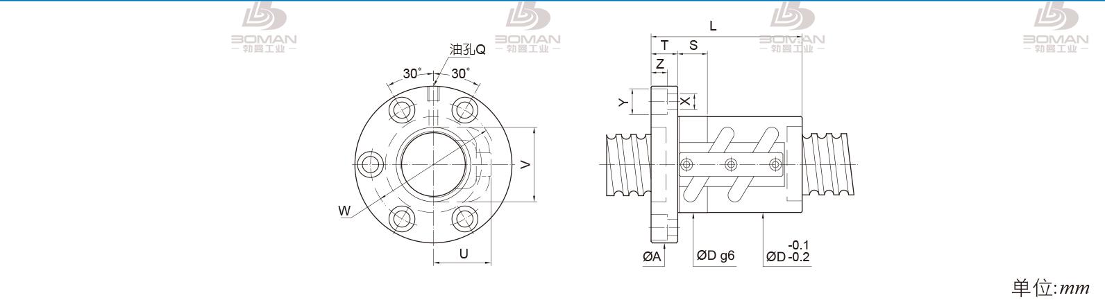 PMI FSVC3206-3 PMI TBI研磨级滚珠丝杆