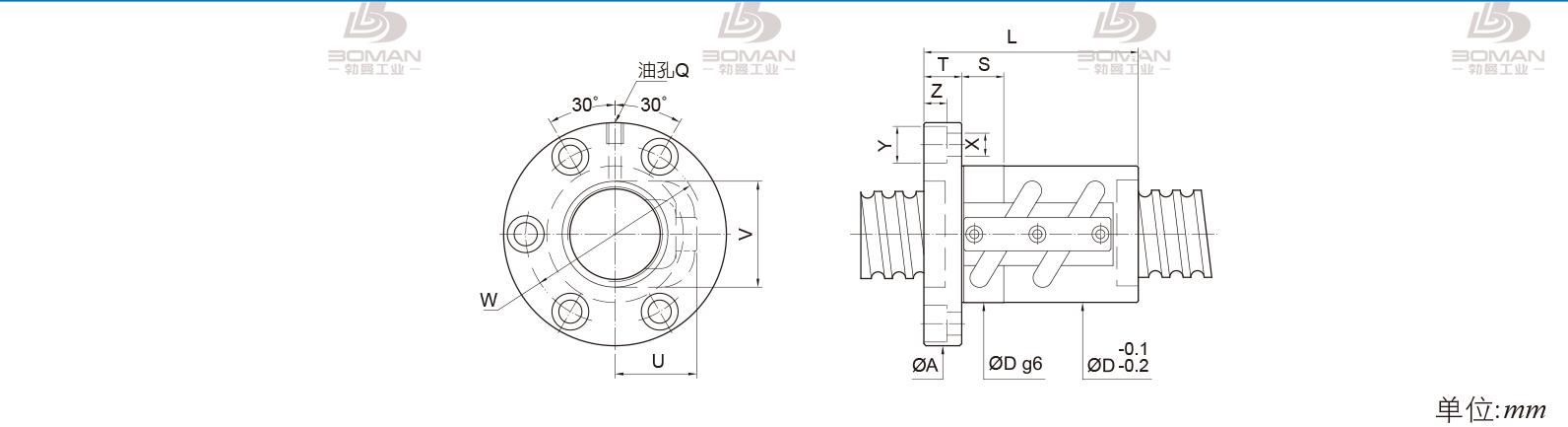 PMI FSVC3610-2.5 PMI2816滚珠丝杆