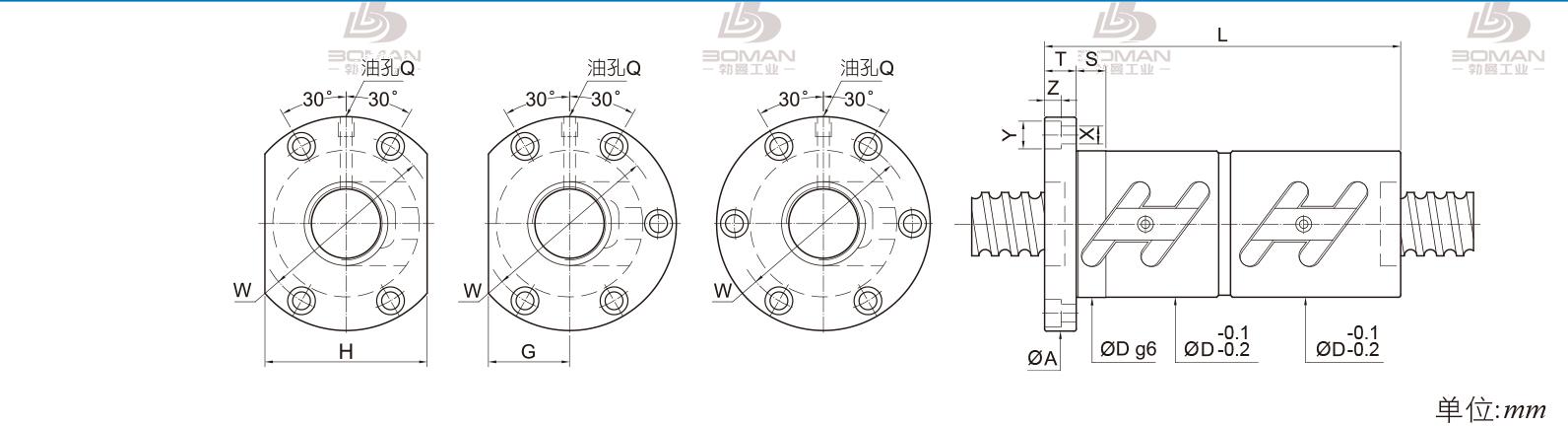 PMI FDWC3204-2.5 PMI丝杠是什么品牌