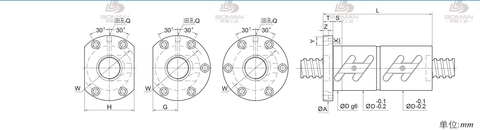 PMI FDWC6310-5 pmi丝杆定制