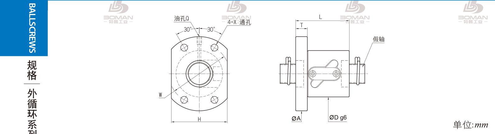 PMI FSWW2805B-3.0P pmi滚珠丝杠图