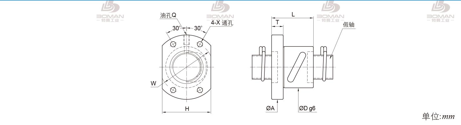 PMI FSBW2504A-2.5P pmi丝杠传动