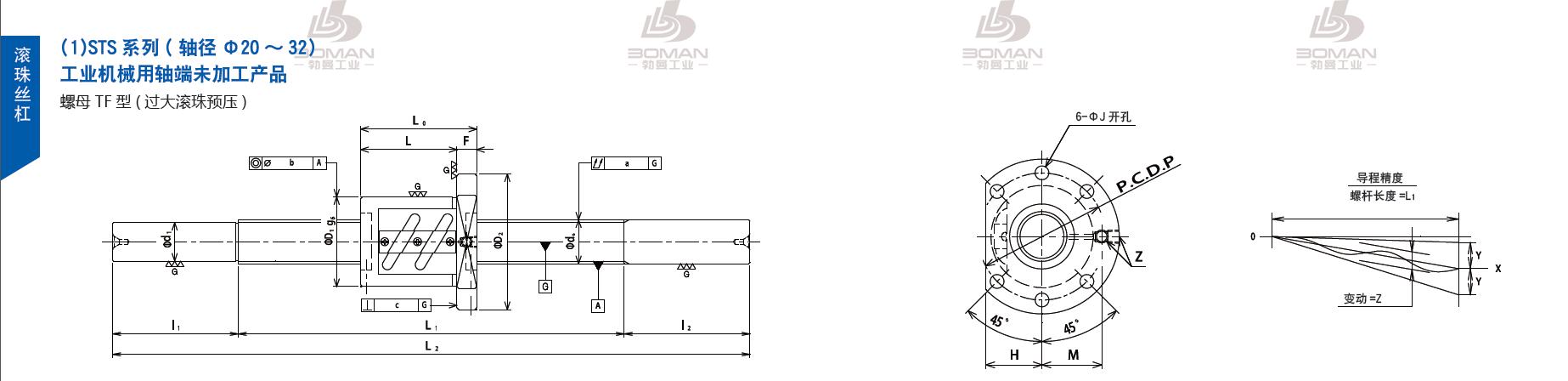 TSUBAKI STS2806-1600C5-B tsubaki丝杆是什么牌子