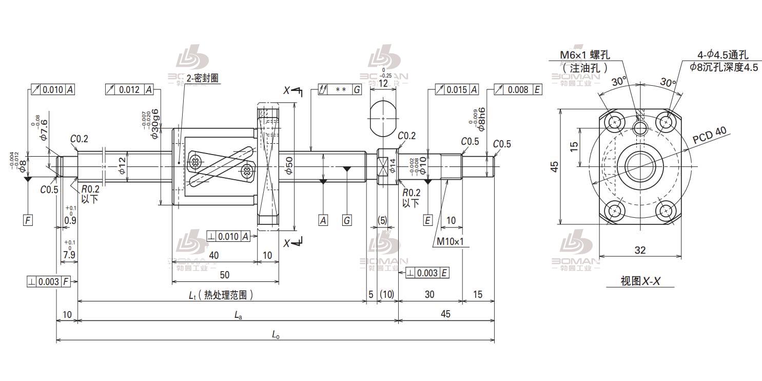 NSK W1205FA-3P-C5Z10-MA标准滚珠丝杠