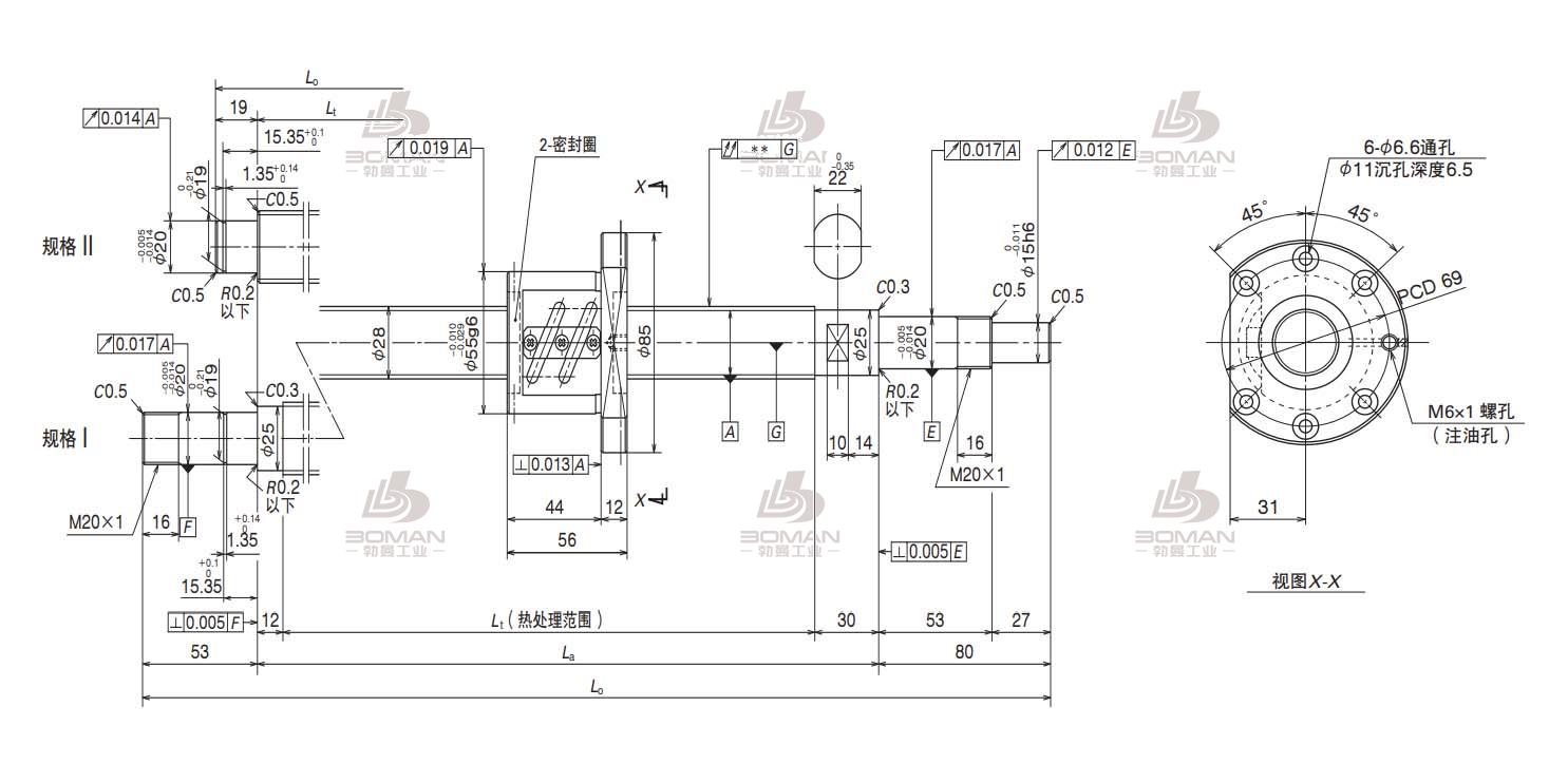 NSK W2811SA-1P-C5Z5-SA标准滚珠丝杠