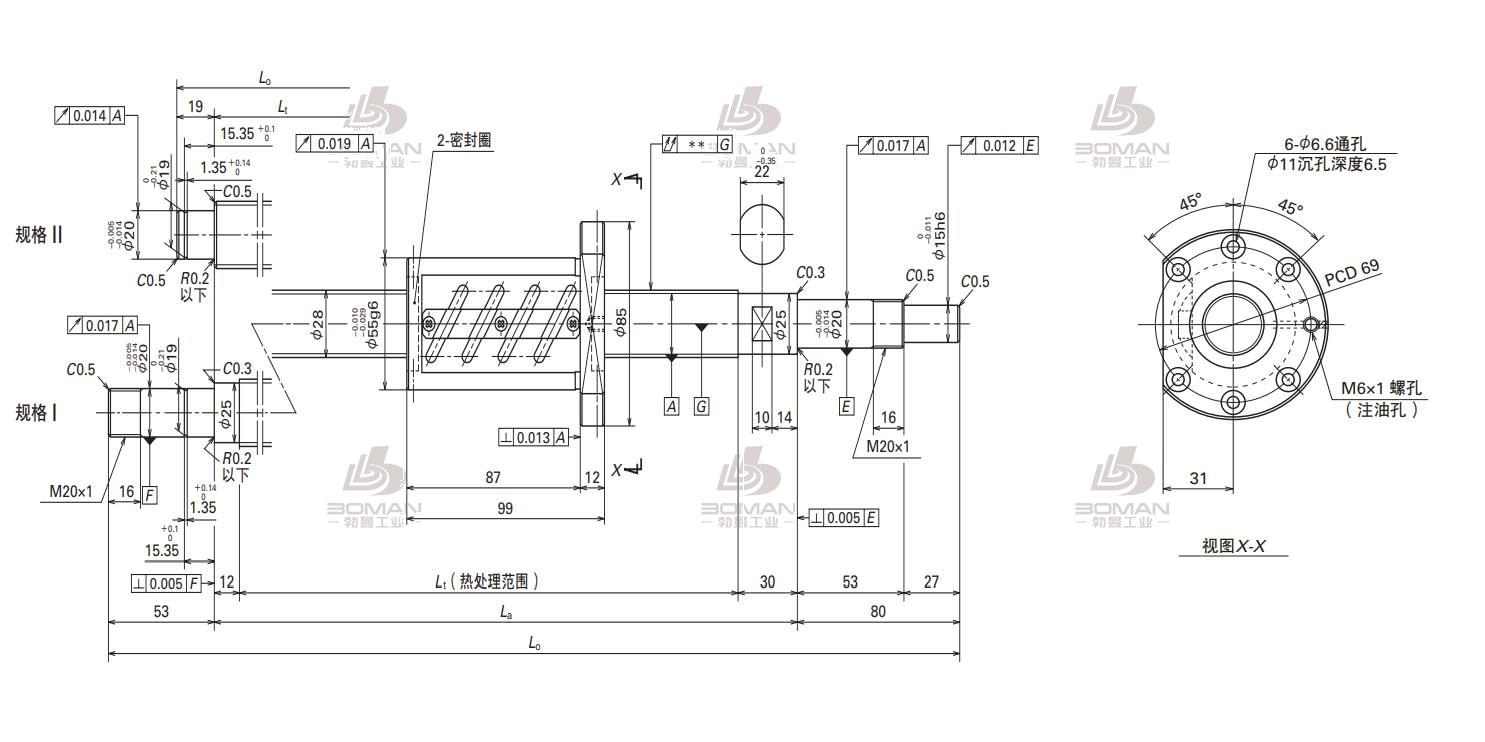 NSK W2803SA-4Z-C5Z6-MA标准滚珠丝杠